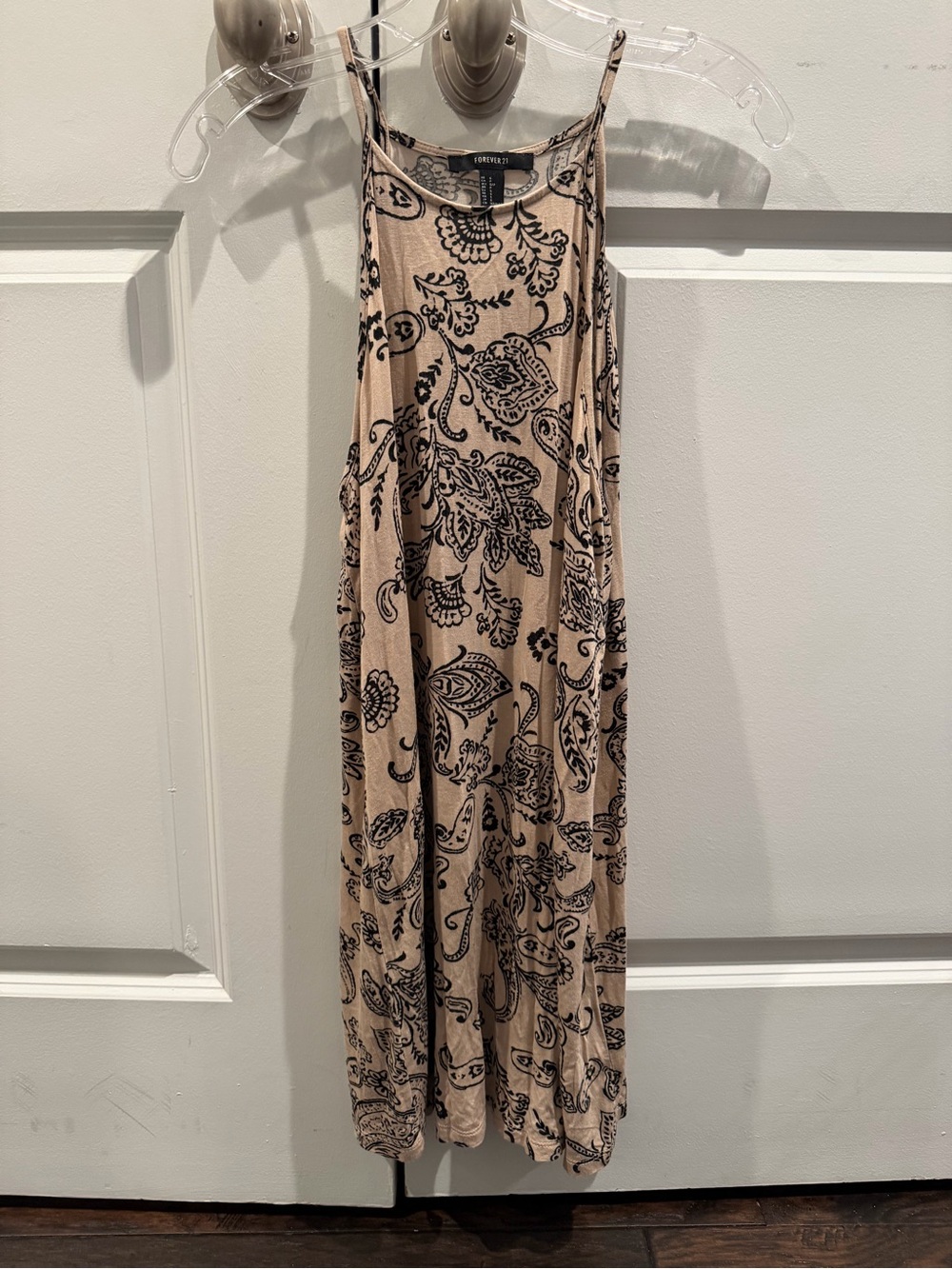 Forever 21 paisley print spaghetti strap dress y2k